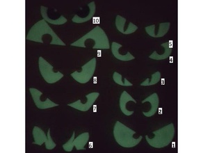 spooky yeux décor creepy gitd lueur sombre la fête d'halloween effrayant 3d print model - Mito3D