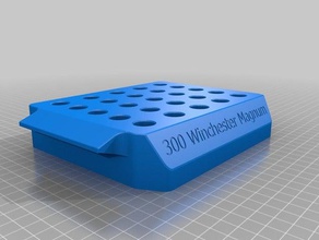 300 winchester magnum reloading tray 3d printing 3d print model - Mito3D