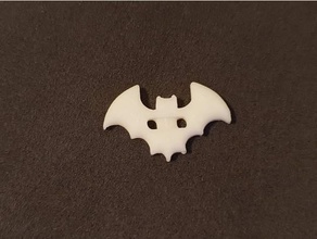 bat shaped button fashion fast print halloween sewing 3d print model - Mito3D