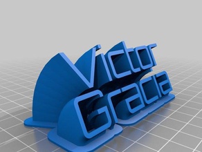 vg plate office customized 3d print model - Mito3D