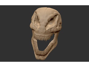 le venin du crâne art de marvel sculpture 3d print model - Mito3D