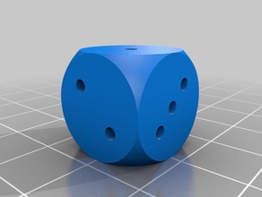 loaded dice higher chance 1 cheat fake rigged 3d print model - Mito3D