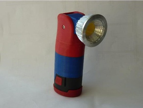 parkside 12v lampe de poche-tête réglable en hauteur outils torche led 3d print model - Mito3D