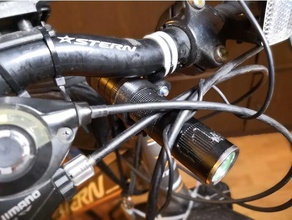 lanterna de montagem ziptae handlebar sport outdoors bike bycicle velo ziptie zip empate 3d print model - Mito3D