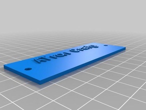 test-nameplate accessories customized 3d print model - Mito3D