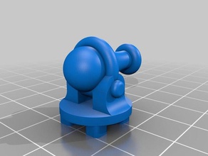 Spielzeug poly-canon Spiel - Zubehör Brettspiel lego lowpoly low-poly Schuss 3d print model - Mito3D