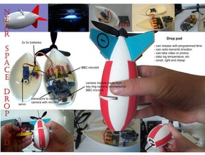 queda de módulo a física astronomia bbc microbit computador registrador dados dropcam brinquedo educativo alta altitude do balão espaço 3d print model - Mito3D
