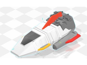 shuttle Raumschiff endlosen Himmel Fahrzeuge blender Farbe mmu multi-Farbe multicolor prusa 3d print model - Mito3D