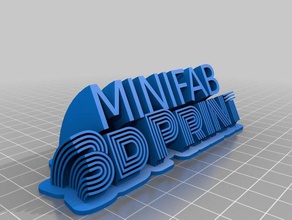 meu personalizados varrendo a placa com o nome de &ndash 2 linhas fontes remix sinais logotipos 3d print model - Mito3D