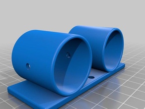 soporte para tubo del bajo balda 3d l'impression 3d print model - Mito3D