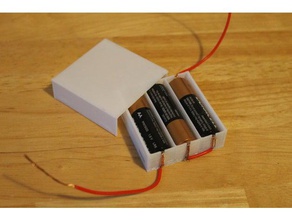 Akku-box - Elektronik Batterie-Halter einfach 3d print model - Mito3D