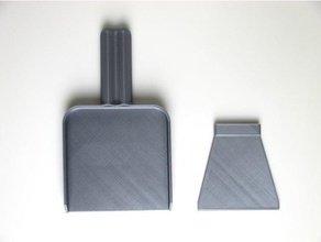 mini desktop dust pan scrapper tools cleaner desk organizer 3d print model - Mito3D