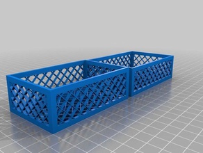 50x80 6mm pore lattice box containers customized 3d print model - Mito3D