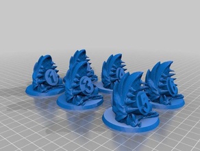 biostructure wargaming objectives toy game accessories objective marker 3d print model - Mito3D
