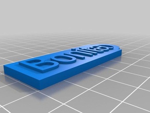 bonita Anahtarlık özelleştirilmiş 3d print model - Mito3D