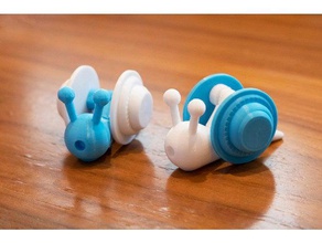 brio track snail toys games mechanical railway 3d print model - Mito3D