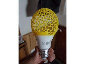 bombilla led de voronoi decoración la luz tbcin 3d print model - Mito3D