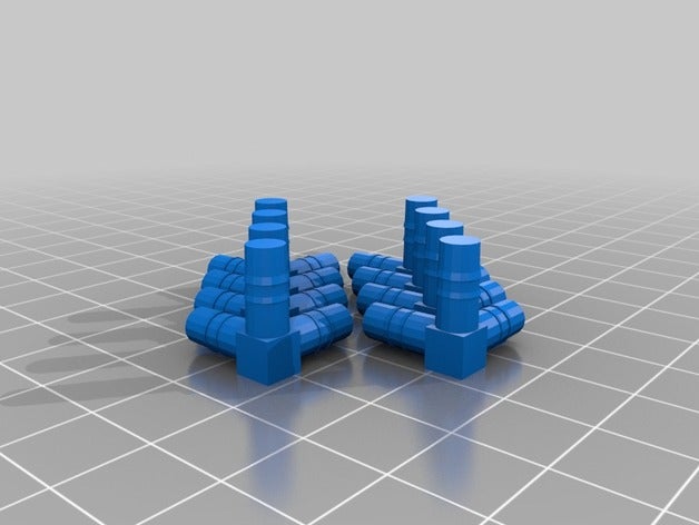 connecteurs pour le montage dun cube solide platon avec des pailles math connector openscad platonic solids 3D print model - Mito3D