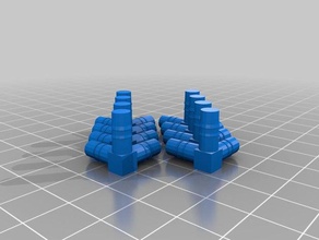connecteurs pour le montage dun cube solide platon avec des pailles math - Anschluss openscad platonische Körper 3d print model - Mito3D