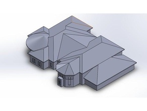 malcolm rosen hillel center virginia tech buildings structures 3d print model - Mito3D