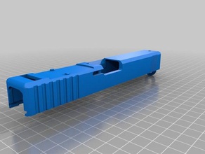 glock g17 mini dot inserct 3d printing custom customized rail 17 gun softair 3d print model - Mito3D