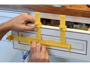 cabinet handle jig tools drilling 3d print model - Mito3D