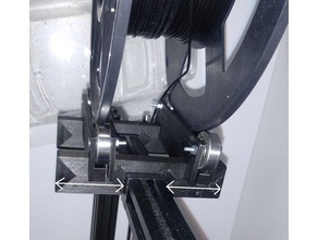 ender 3 short print spool holder 3d printer accessories creality filament 3d print model - Mito3D