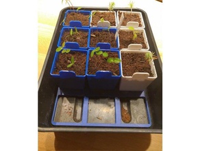 piantina farm all'aperto giardino germinare a effetto serra crescere growbox piantine 3d print model - Mito3D