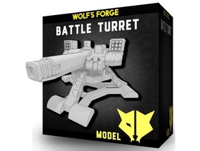 scifi batalla de la torreta los juguetes juegos ciencia ficción wargame arma 3d print model - Mito3D