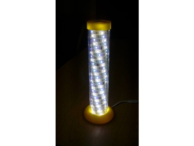 led lamp base cap decor lighting strip 3D print model - Mito3D
