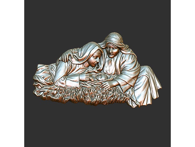 sacra famiglia sculture 3D print model - Mito3D