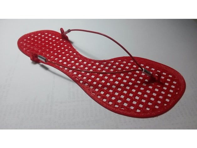 personalizable flip flop accesorios zuecos las sandalias pantufla zapatillas 3D print model - Mito3D