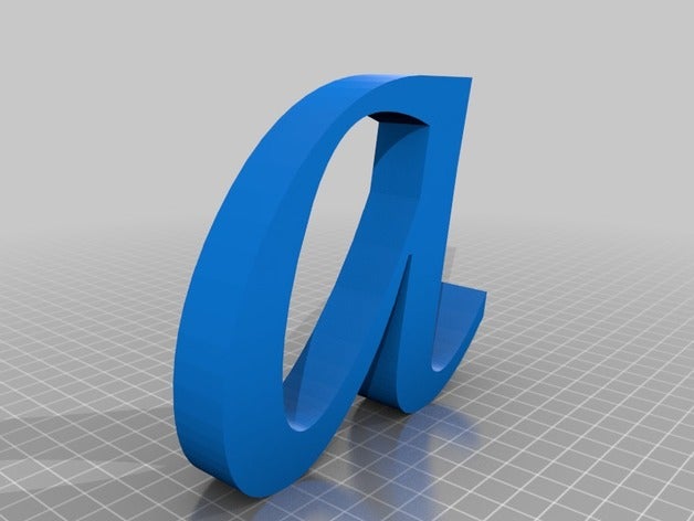 all alphabet letters a-z lucida calligraphy art letras 3D print model - Mito3D
