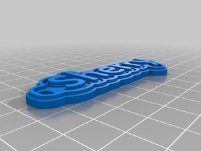 sherrykeychain keychains customized 3d print model - Mito3D