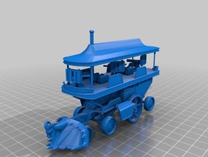 enn'llien steamtank balista miniature rpg vehicles 3d print model - Mito3D