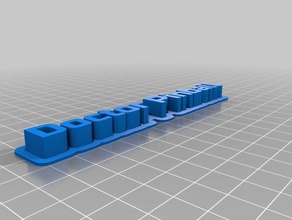 russo i segni loghi personalizzato 3d print model - Mito3D