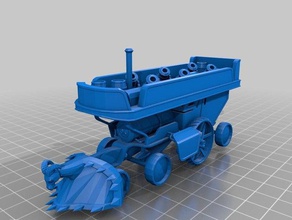 ennllien steamtank piccolo bombardare in miniatura rpg veicoli 3d print model - Mito3D