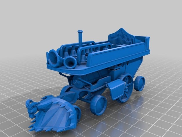 ennllien steamtank bard tankdoof motore in miniatura rpg veicoli 3D print model - Mito3D