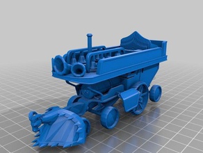 ennllien steamtank bard tankdoof Motor Miniatur-rpg Fahrzeuge 3d print model - Mito3D