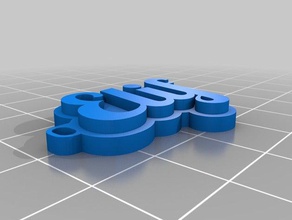 elif anahtarlk Anahtarlık özelleştirilmiş 3d print model - Mito3D