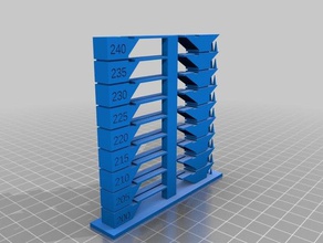 il mio personalizzato temperatura torre di marmo pla 3d la stampa test 3d print model - Mito3D