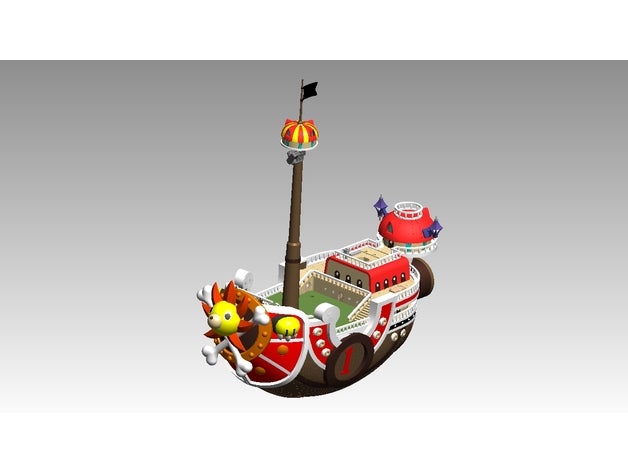 one piece thousand sunny scans replicas 3d slash loopy onepiece rhea ship systemrhea 3D print model - Mito3D