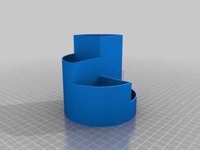 giro gradini storagetool idromassaggio organizzazione contenitore desk organizer sezionato stazionaria strumenti utensile 3d print model - Mito3D