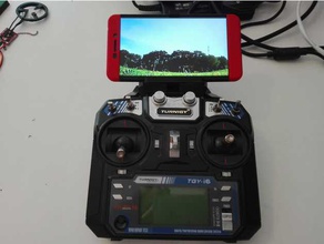 öte yandan telefon tutucu flyskyturnigy rc araç abs kamera ucuz diy diydrones flysky fs-öte gerçek nokia 61 güçlü yararlı 3d baskı 3d print model - Mito3D