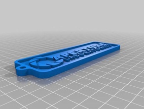 aperture laboratories keychainportal keychains 3d print model - Mito3D
