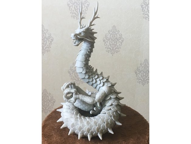 lung oriental articulated dragon creatures toy 3D print model - Mito3D