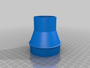 my customized vacuum hose adapter 58 40 parts 3d print model - Mito3D