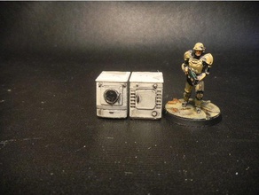 fallout washer dryer 3d printing 28mm 4 post-apocalyptic scatter terrain wasteland warfare 3d print model - Mito3D