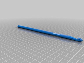 meu personalizados paramétrico de agulha crochê a arte ferramentas 3d print model - Mito3D