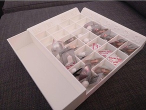tabletten-party-Drogen-tablett 3d drucken box Drogenutensilien krank Sortieren 3d print model - Mito3D